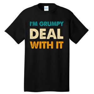 Retro Funny IM Grumpy Deal With It Tall T-Shirt