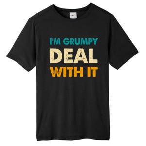 Retro Funny IM Grumpy Deal With It Tall Fusion ChromaSoft Performance T-Shirt