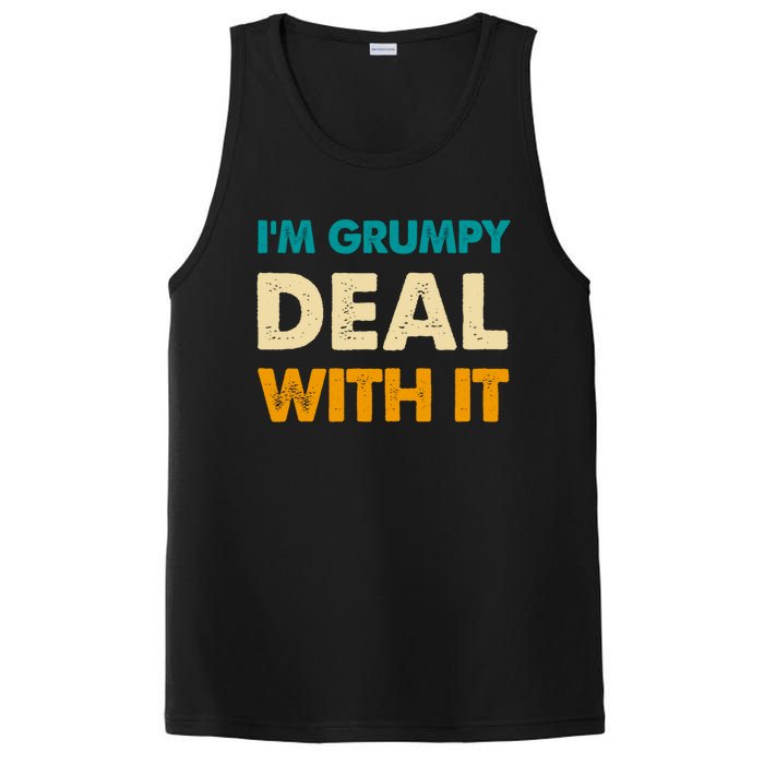 Retro Funny IM Grumpy Deal With It PosiCharge Competitor Tank