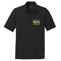 Retro Funny IM Grumpy Deal With It PosiCharge RacerMesh Polo