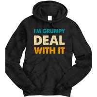 Retro Funny IM Grumpy Deal With It Tie Dye Hoodie