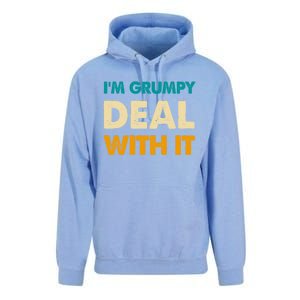 Retro Funny IM Grumpy Deal With It Unisex Surf Hoodie