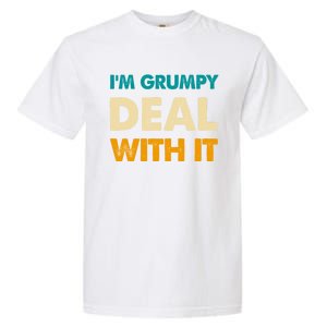 Retro Funny IM Grumpy Deal With It Garment-Dyed Heavyweight T-Shirt