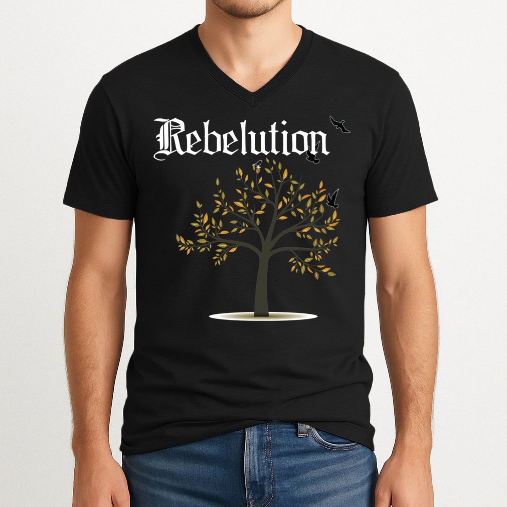 Rebelution Falling Into Place V-Neck T-Shirt