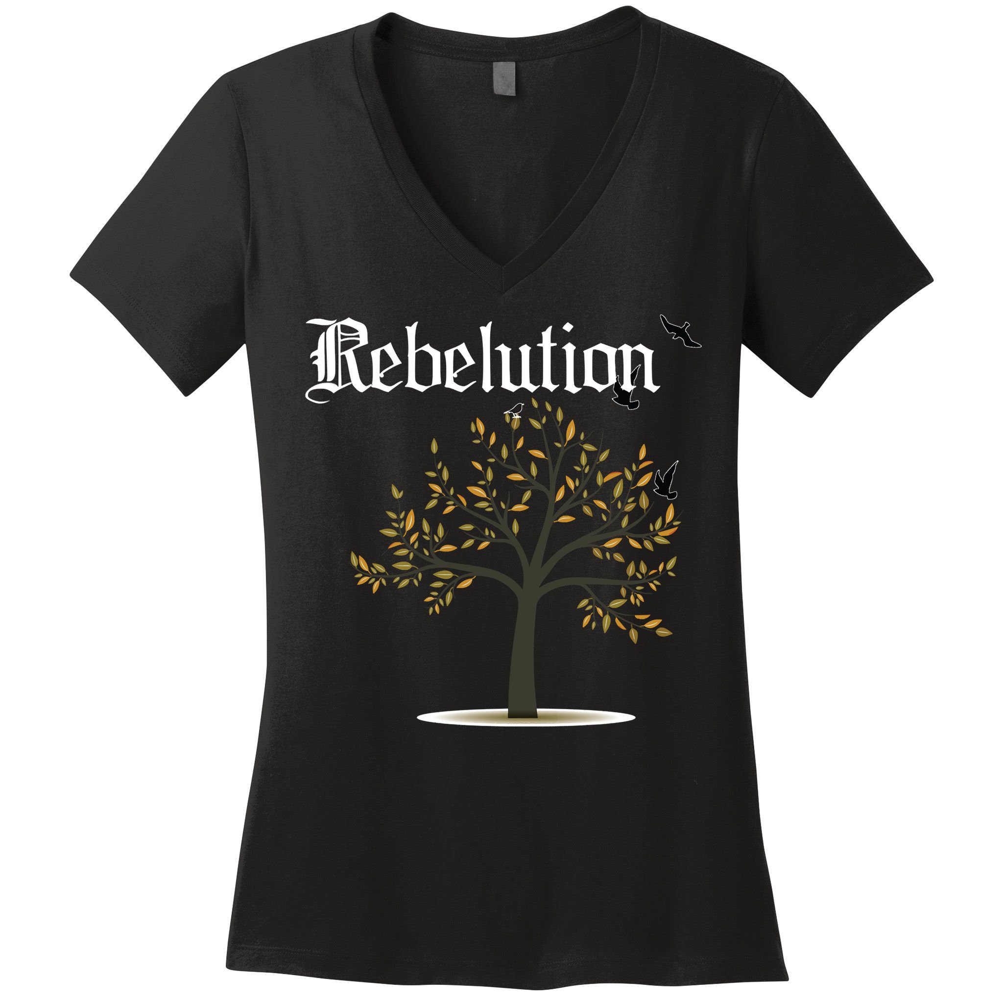 Rebelution Falling Into Place Women's V-Neck T-Shirt