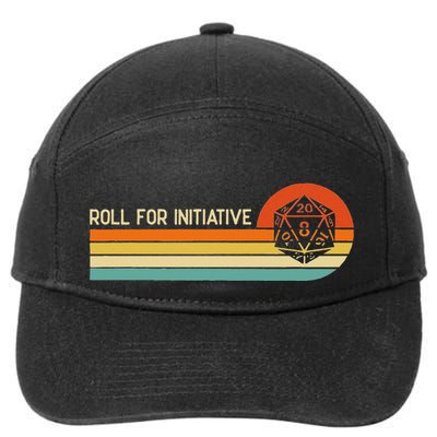 Roll For Initiative Rpg Gaming 7-Panel Snapback Hat