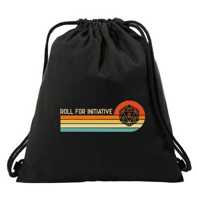 Roll For Initiative Rpg Gaming Drawstring Bag