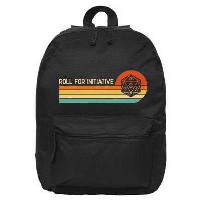 Roll For Initiative Rpg Gaming 16 in Basic Backpack