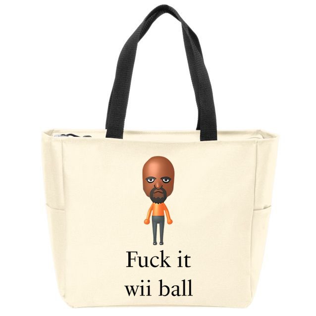 Rroguethreads Fuck It Wii Ball Zip Tote Bag