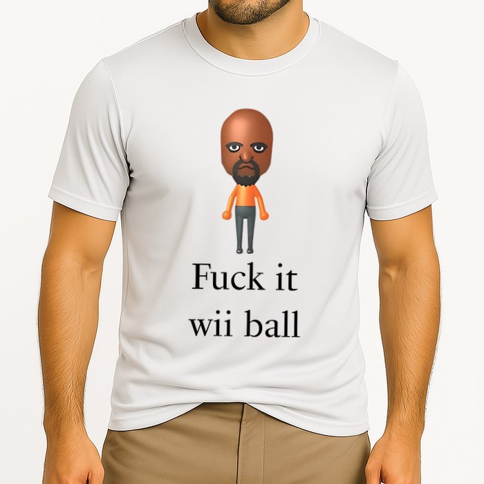 Rroguethreads Fuck It Wii Ball Cooling Performance Crew T-Shirt