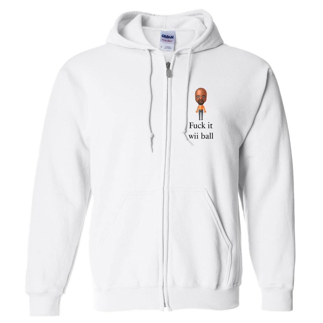 Rroguethreads Fuck It Wii Ball Full Zip Hoodie