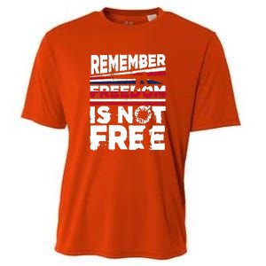 Remember Freedom Is Not Free Gift Memorial Day Cooling Performance Crew T-Shirt