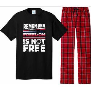 Remember Freedom Is Not Free Gift Memorial Day Pajama Set