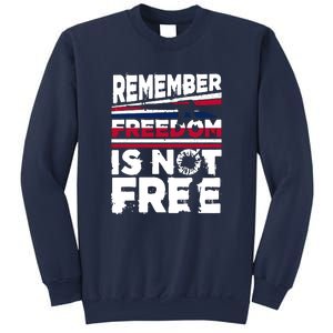 Remember Freedom Is Not Free Gift Memorial Day Sweatshirt