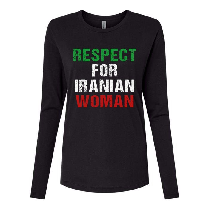 respect for Iranian woman 's rights activist Iran Flag Womens Cotton Relaxed Long Sleeve T-Shirt