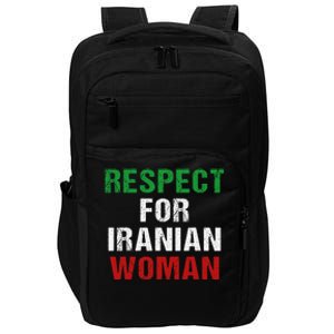 respect for Iranian woman 's rights activist Iran Flag Impact Tech Backpack