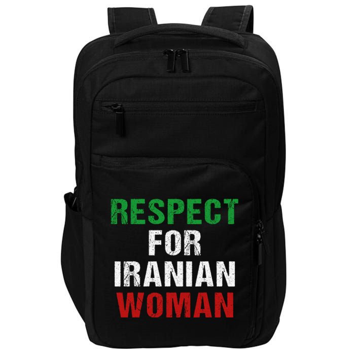 respect for Iranian woman 's rights activist Iran Flag Impact Tech Backpack