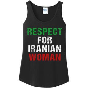 respect for Iranian woman 's rights activist Iran Flag Ladies Essential Tank