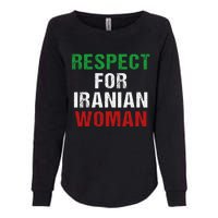 respect for Iranian woman 's rights activist Iran Flag Womens California Wash Sweatshirt