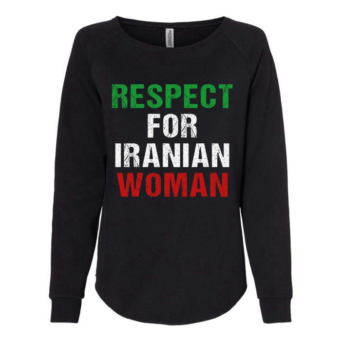 respect for Iranian woman 's rights activist Iran Flag Womens California Wash Sweatshirt