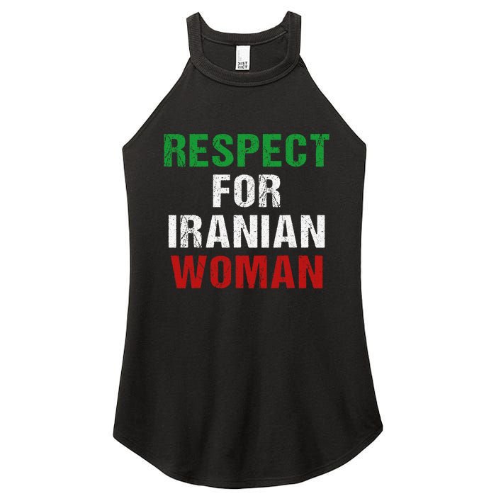 respect for Iranian woman 's rights activist Iran Flag Women's Perfect Tri Rocker Tank