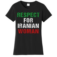 respect for Iranian woman 's rights activist Iran Flag Women's T-Shirt