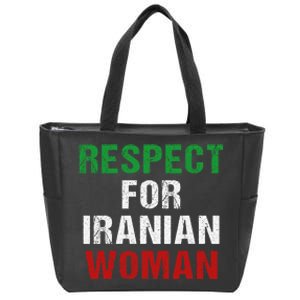 respect for Iranian woman 's rights activist Iran Flag Zip Tote Bag