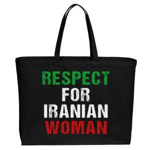 respect for Iranian woman 's rights activist Iran Flag Cotton Canvas Jumbo Tote