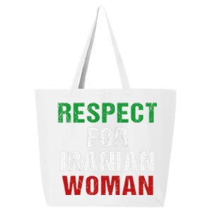 respect for Iranian woman 's rights activist Iran Flag 25L Jumbo Tote