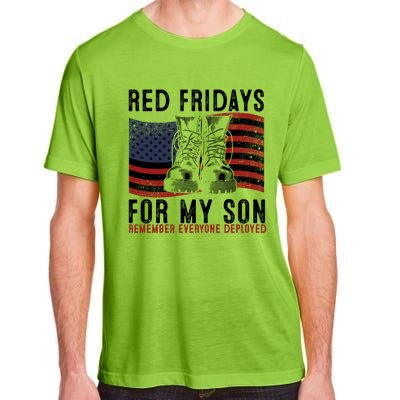 Red Friday I Wear Red On Fridays For My Son Military Veteran Gift Adult ChromaSoft Performance T-Shirt