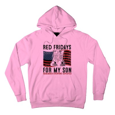 Red Friday I Wear Red On Fridays For My Son Military Veteran Gift Hoodie