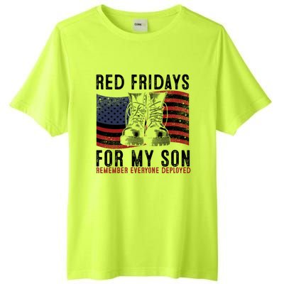 Red Friday I Wear Red On Fridays For My Son Military Veteran Gift Tall Fusion ChromaSoft Performance T-Shirt