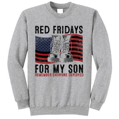 Red Friday I Wear Red On Fridays For My Son Military Veteran Gift Sweatshirt