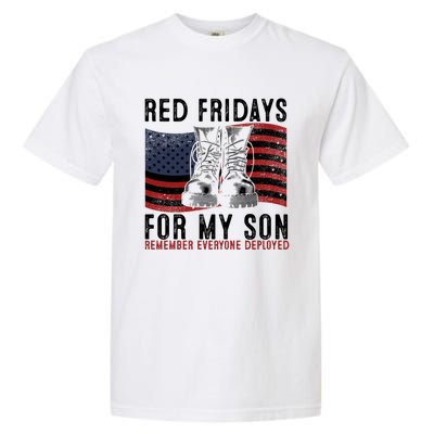 Red Friday I Wear Red On Fridays For My Son Military Veteran Gift Garment-Dyed Heavyweight T-Shirt