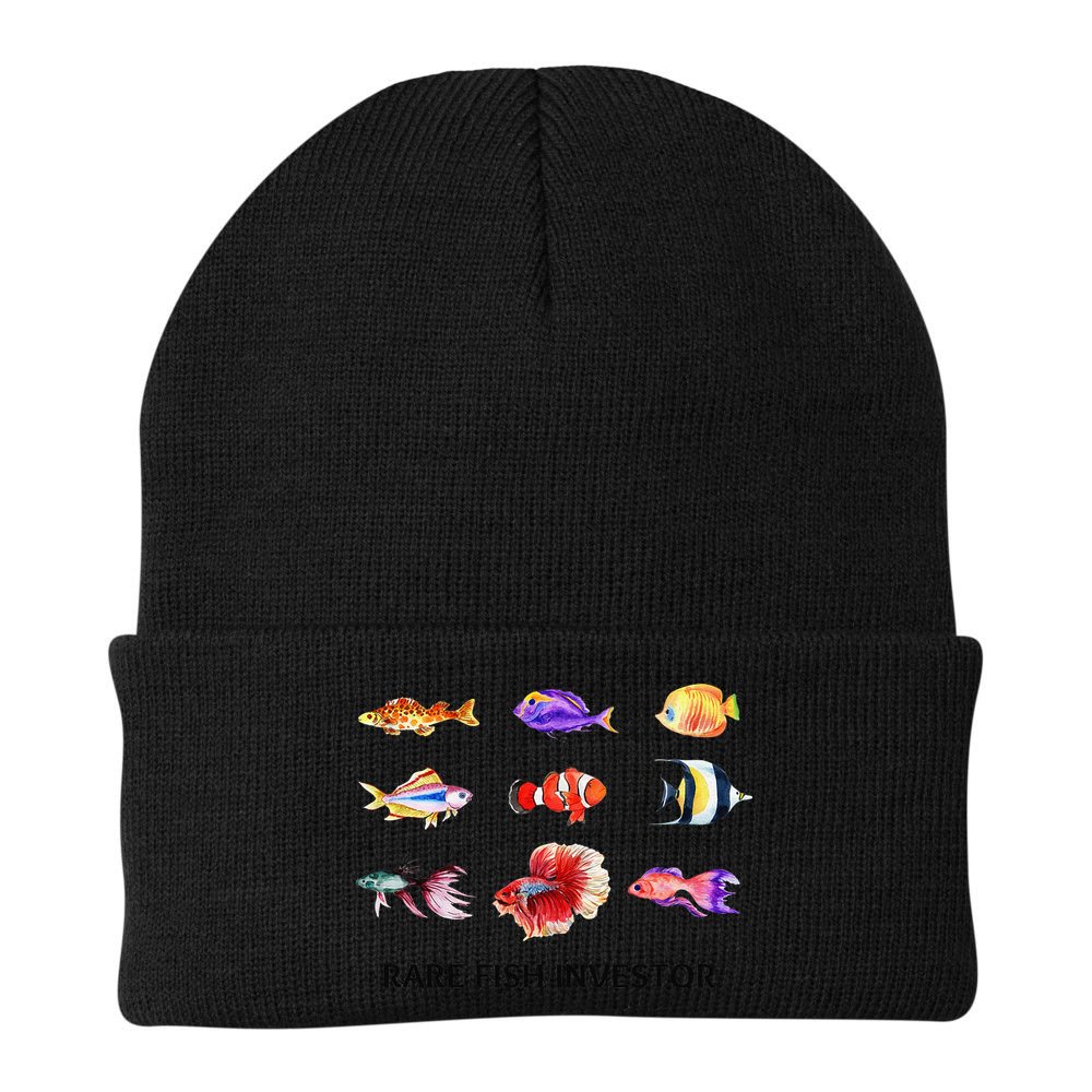 Rare Fish Investor Funny Fishing Season Beanie