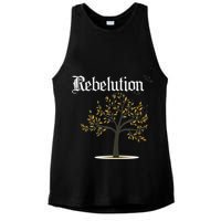 Rebelution Falling Into Place Ladies PosiCharge Tri-Blend Wicking Tank