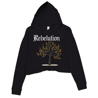 Rebelution Falling Into Place Crop Fleece Hoodie