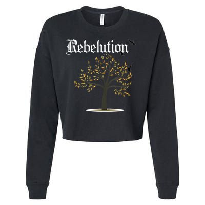 Rebelution Falling Into Place Cropped Pullover Crew