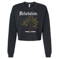 Rebelution Falling Into Place Cropped Pullover Crew
