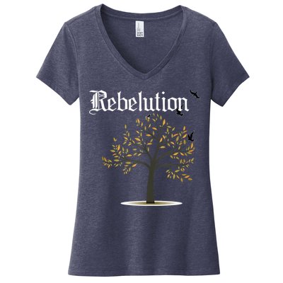 Rebelution Falling Into Place Women's V-Neck T-Shirt