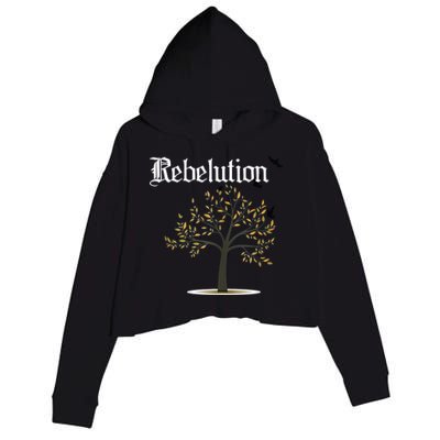 Rebelution Falling Into Place Crop Fleece Hoodie
