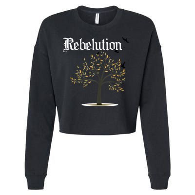 Rebelution Falling Into Place Cropped Pullover Crew