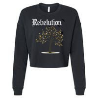 Rebelution Falling Into Place Cropped Pullover Crew