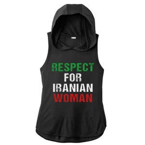 respect for Iranian woman 's rights activist Iran Flag Ladies PosiCharge Tri-Blend Wicking Draft Hoodie Tank