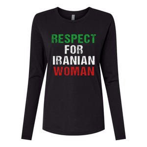 respect for Iranian woman 's rights activist Iran Flag Womens Cotton Relaxed Long Sleeve T-Shirt