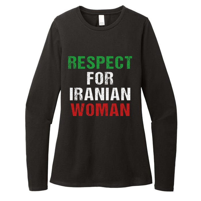 respect for Iranian woman 's rights activist Iran Flag Womens CVC Long Sleeve Shirt