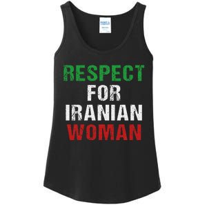 respect for Iranian woman 's rights activist Iran Flag Ladies Essential Tank