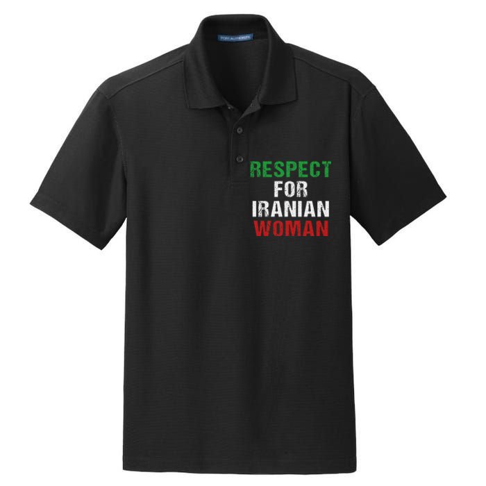 respect for Iranian woman 's rights activist Iran Flag Dry Zone Grid Polo