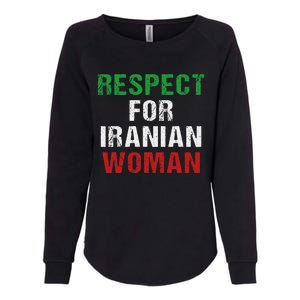 respect for Iranian woman 's rights activist Iran Flag Womens California Wash Sweatshirt