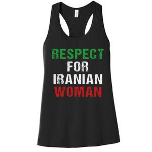 respect for Iranian woman 's rights activist Iran Flag Women's Racerback Tank